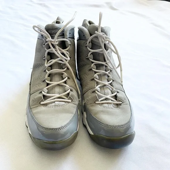 Nike Air Jordan 9 Retro IX 9 Cool 2012 Grey Sneakers Size 7Y - Picture 8 of 8